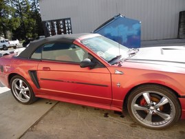 2000 FORD MUSTANG BASE BURGUNDY CONVERTABLE 3.8L AT F19053